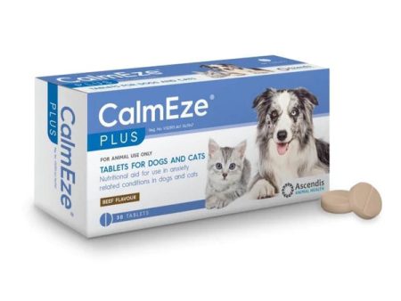 Calmeze Plus Tablets For Dogs and Cats Pack of 30 Supply