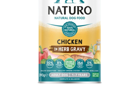 Naturo Adult Grain & Gluten Free Chicken in Herb Gravy 390g Fashion