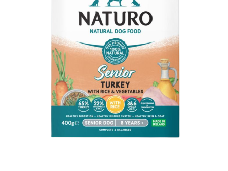 Naturo Senior Turkey with Rice and Vegetables 400g For Sale