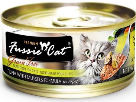 Fussie Cat Premium Tuna with Mussels Formula in Aspic Canned Food Online Hot Sale