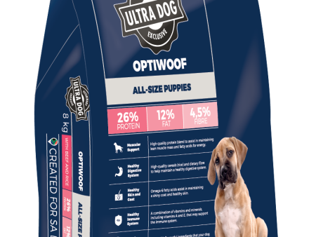 Ultra Dog Optiwoof Puppy Beef and Rice 8Kg Online