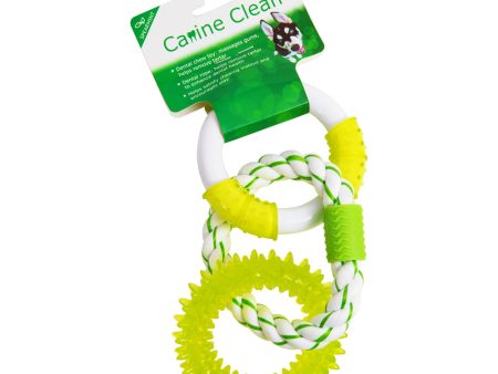 Canine Clean Triple Rings - Tpr Spike. Rope and Nylon Discount